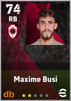 Maxime Busi — RB, OVR 74, MAX 74