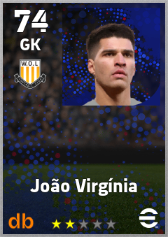 João Virgínia — GK, OVR 74, MAX 74