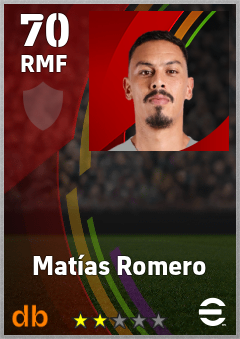 Matías Romero eFootball player card