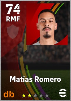 Matías Romero eFootball player card