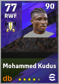 Mohammed Kudus eFootball player card