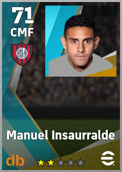 Manuel Insaurralde — CMF, OVR 71, MAX 71