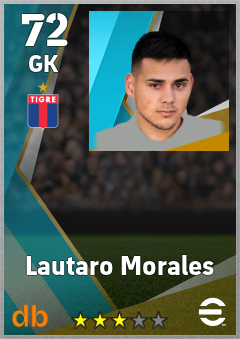 Lautaro Morales — GK, OVR 72, MAX 72