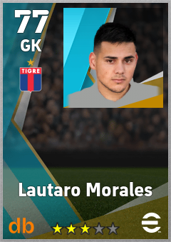 Lautaro Morales — GK, OVR 77, MAX 77