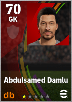 Abdulsamed Damlu — GK, OVR 70, MAX 70