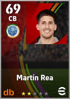 Martín Rea — CB, OVR 69, MAX 69