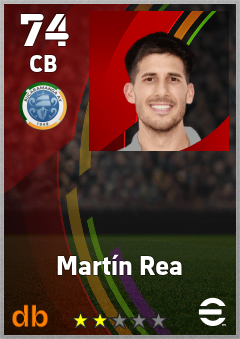 Martín Rea — CB, OVR 74, MAX 74