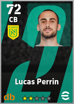 Lucas Perrin — CB, OVR 72, MAX 72