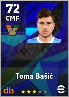 Toma Bašić — CMF, OVR 72, MAX 72