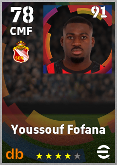 Youssouf Fofana — CMF, OVR 78, MAX 91