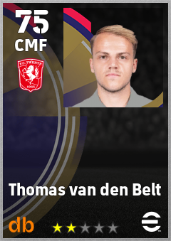 Thomas van den Belt — CMF, OVR 75, MAX 75