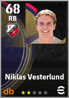 Niklas Vesterlund — RB, OVR 68, MAX 68