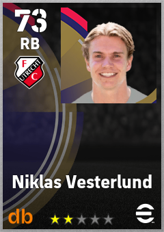 Niklas Vesterlund — RB, OVR 73, MAX 73
