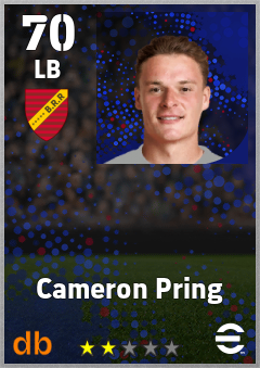 Cameron Pring — LB, OVR 70, MAX 70