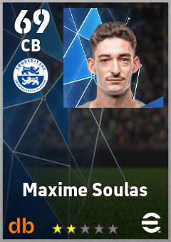 Maxime Soulas — CB, OVR 69, MAX 69
