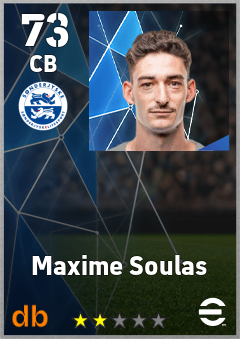 Maxime Soulas — CB, OVR 73, MAX 73