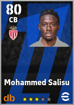 Mohammed Salisu — CB, OVR 80, MAX 80