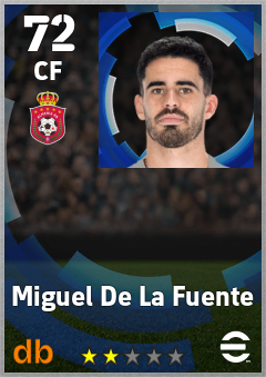 Miguel De La Fuente — CF, OVR 72, MAX 72