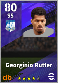 Georginio Rutter — SS, OVR 80, MAX 80