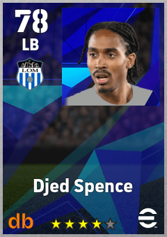 Djed Spence eFootball player card