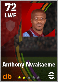 Anthony Nwakaeme eFootball player card