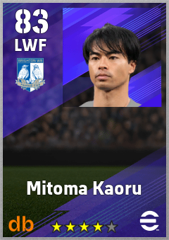 Mitoma Kaoru — LWF, OVR 83, MAX 92
