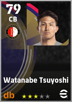 Watanabe Tsuyoshi — CB, OVR 79, MAX 79