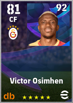 Victor Osimhen eFootball player card