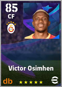 Victor Osimhen — CF, OVR 85, MAX 92