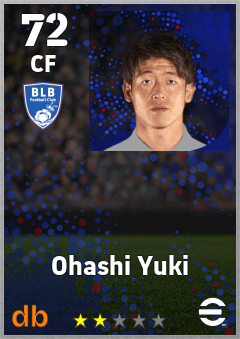 Ohashi Yuki — CF, OVR 72, MAX 72