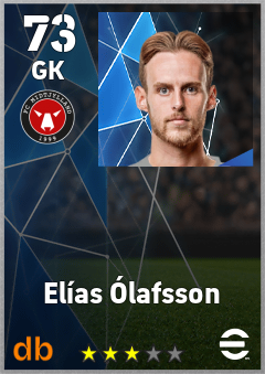Elías Ólafsson — GK, OVR 73, MAX 73
