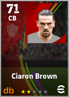 Ciaron Brown eFootball player card