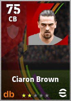 Ciaron Brown — CB, OVR 75, MAX 75