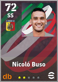 Nicoló Buso — SS, OVR 72, MAX 72