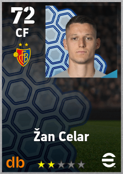 Žan Celar eFootball player card