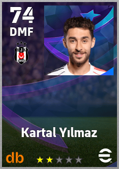 Kartal Yılmaz — DMF, OVR 74, MAX 74