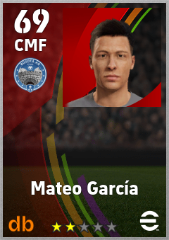 Mateo García — CMF, OVR 69, MAX 69
