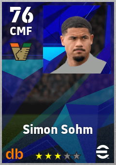 Simon Sohm eFootball player card