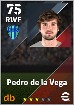 Pedro de la Vega — RWF, OVR 75, MAX 75