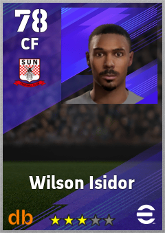 Wilson Isidor — CF, OVR 78, MAX 78