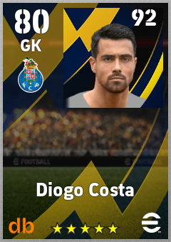 Diogo Costa eFootball player card