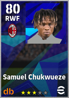 Samuel Chukwueze — RWF, OVR 80, MAX 90
