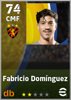 Fabricio Domínguez — CMF, OVR 74, MAX 74