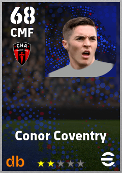 Conor Coventry — CMF, OVR 68, MAX 68