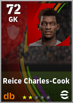 Reice Charles-Cook — GK, OVR 72, MAX 72