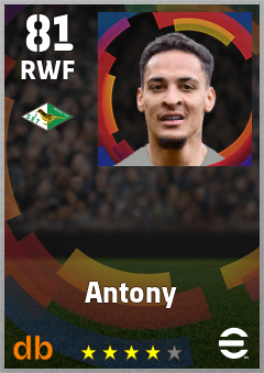 Antony eFootball player card