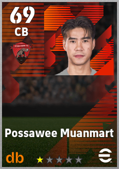 Possawee Muanmart — CB, OVR 69, MAX 69