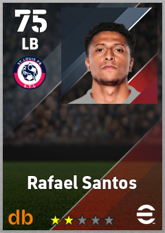 Rafael Santos — LB, OVR 75, MAX 75