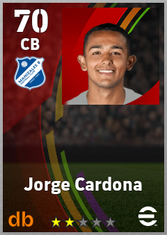 Jorge Cardona — CB, OVR 70, MAX 70