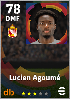 Lucien Agoumé — DMF, OVR 78, MAX 78